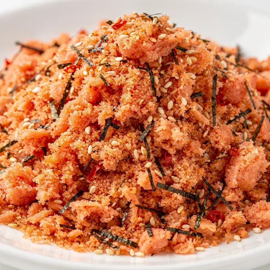 Mentaiko-furikake with dried roe and chili