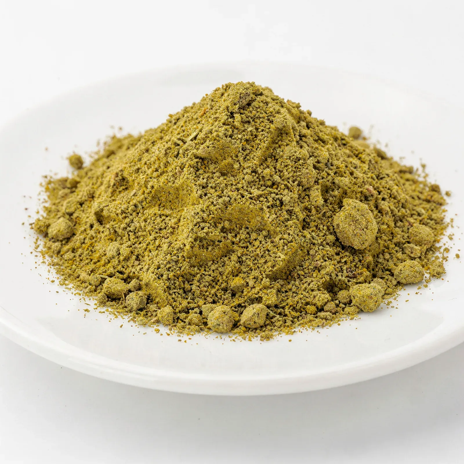 Ground sansho, yellow-green and dusty